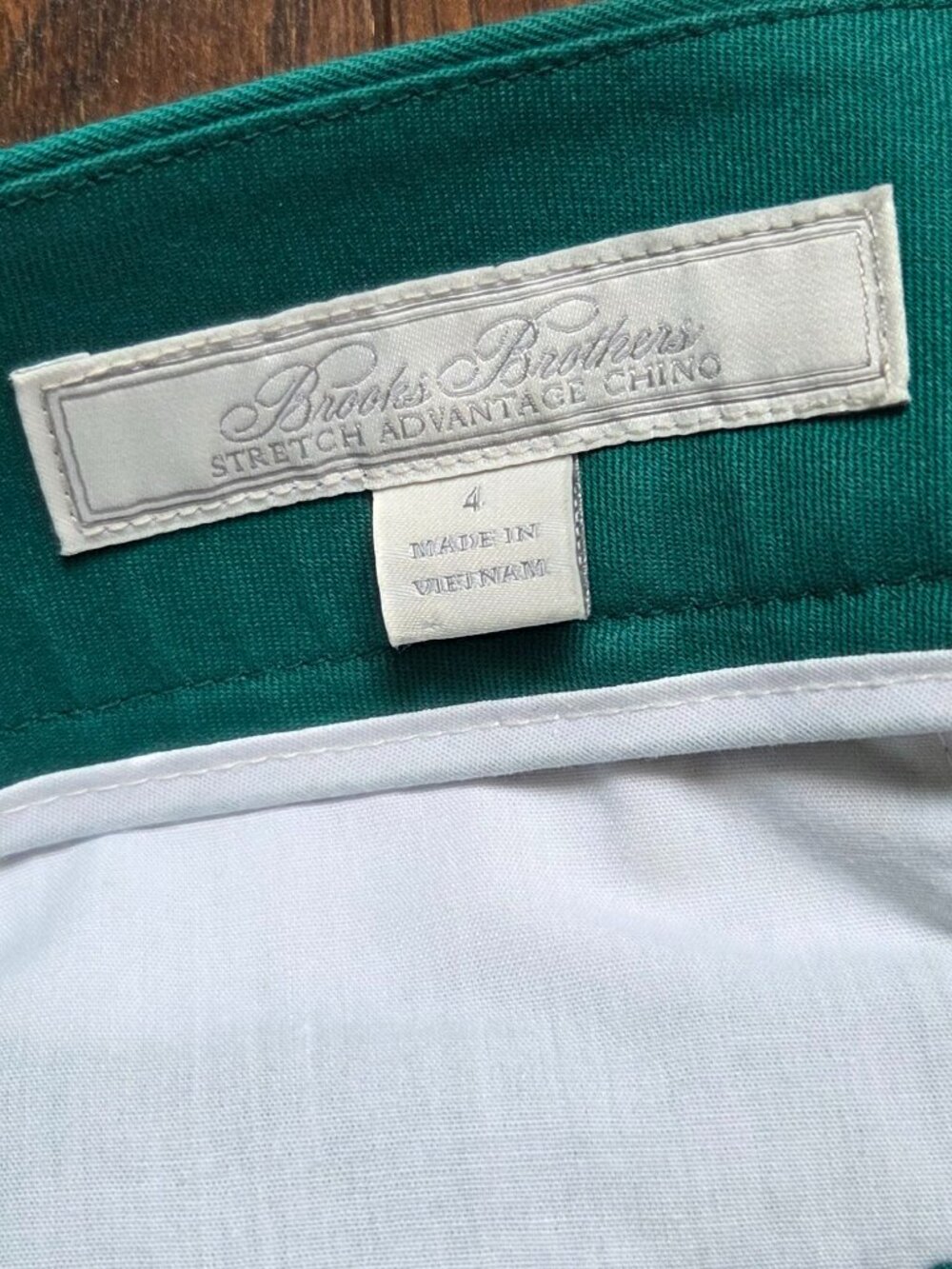 Brooks Brothers Stretch Cotton Advantage Chinos, Size 4, Green - Picture 6 of 15